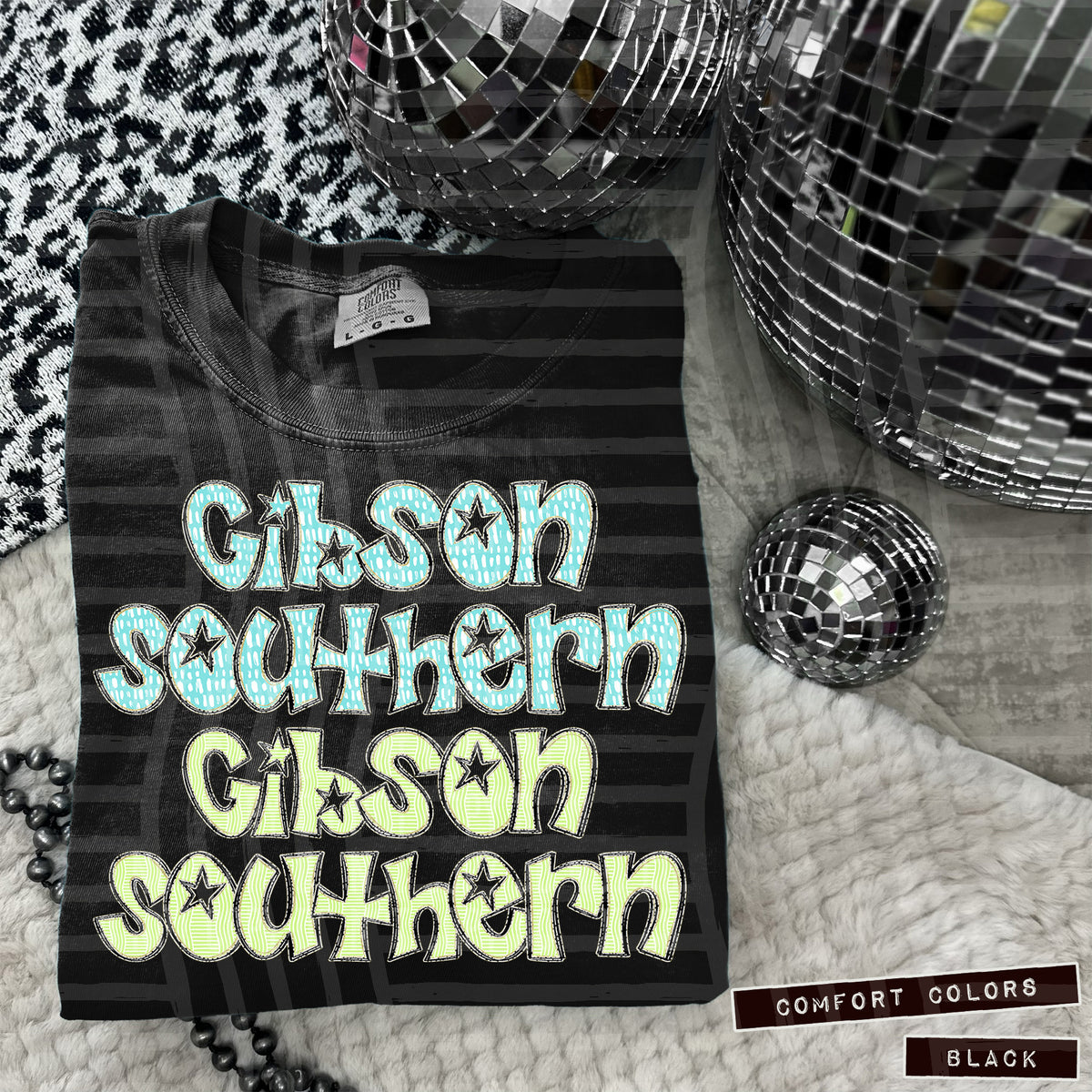 Gibson Southern Pastel Star Stacked (Caplinger) 101601 DTF transfer