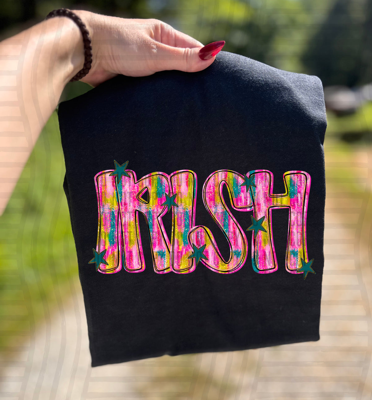 Irish Pink Brushstroke (Caplinger) DTF Transfers