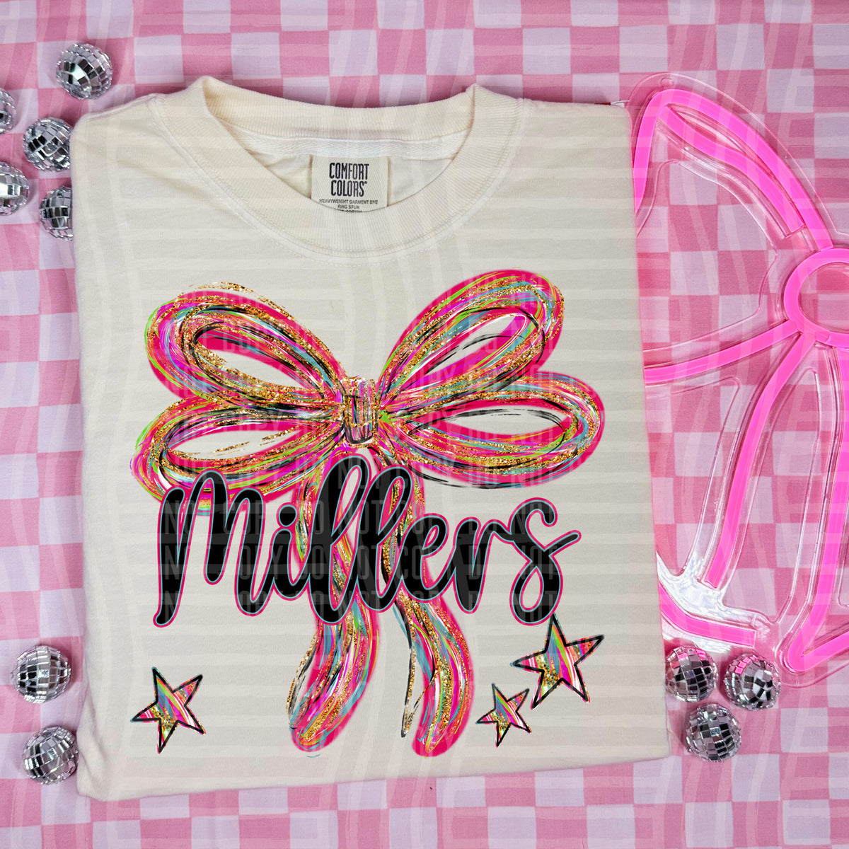 Millers Whimsical Bow (caplinger) DTF transfer