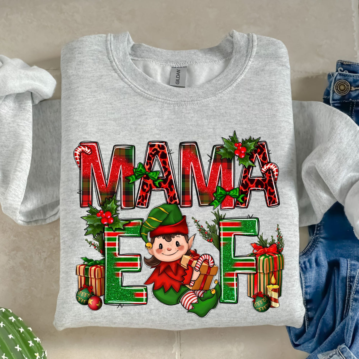 Mama Elf-38675-DTF transfer