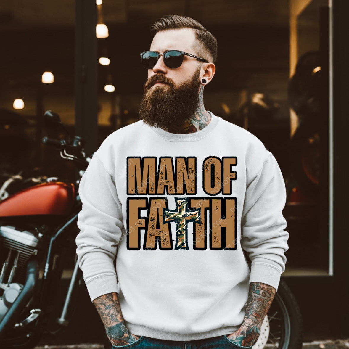 Man of faith 103764 DTF transfer