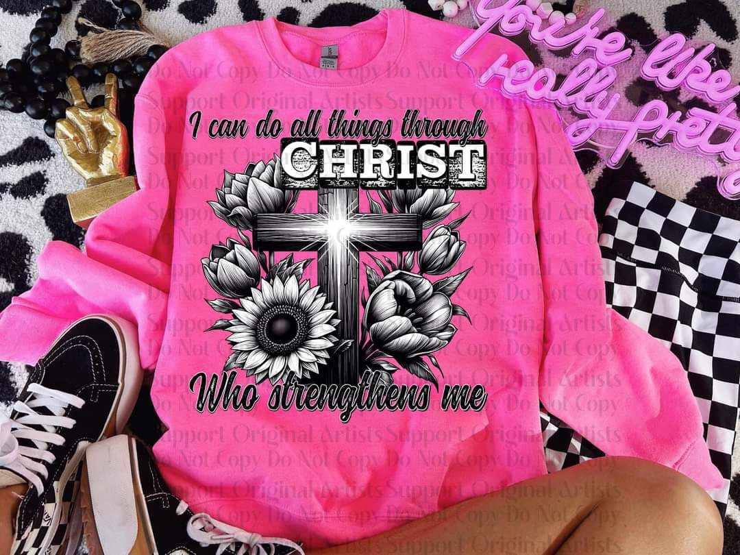 I can do all things through Christ exclusives 70355 DTF transfer
