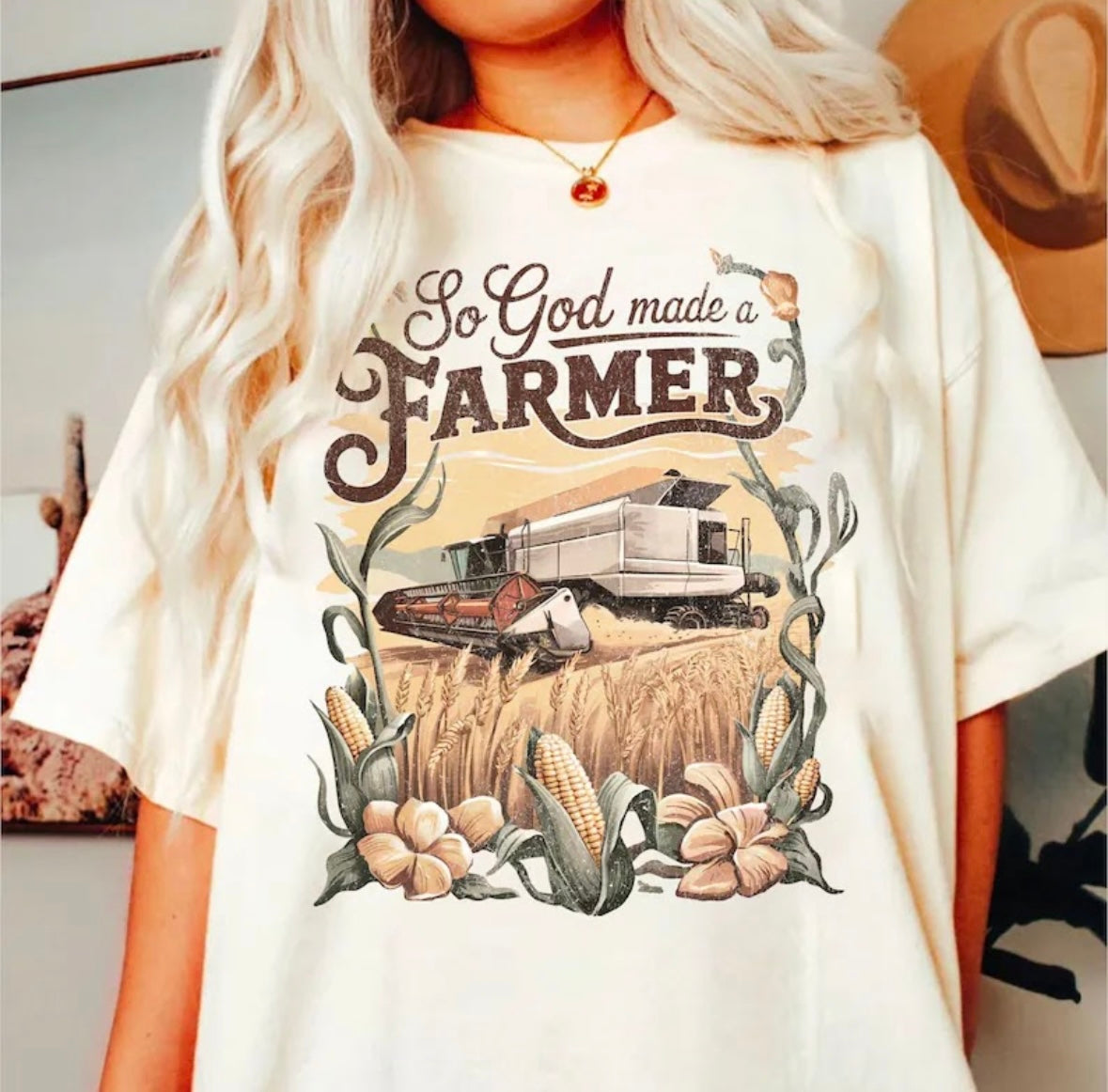 So god made a farmer 100397 DTF transfer