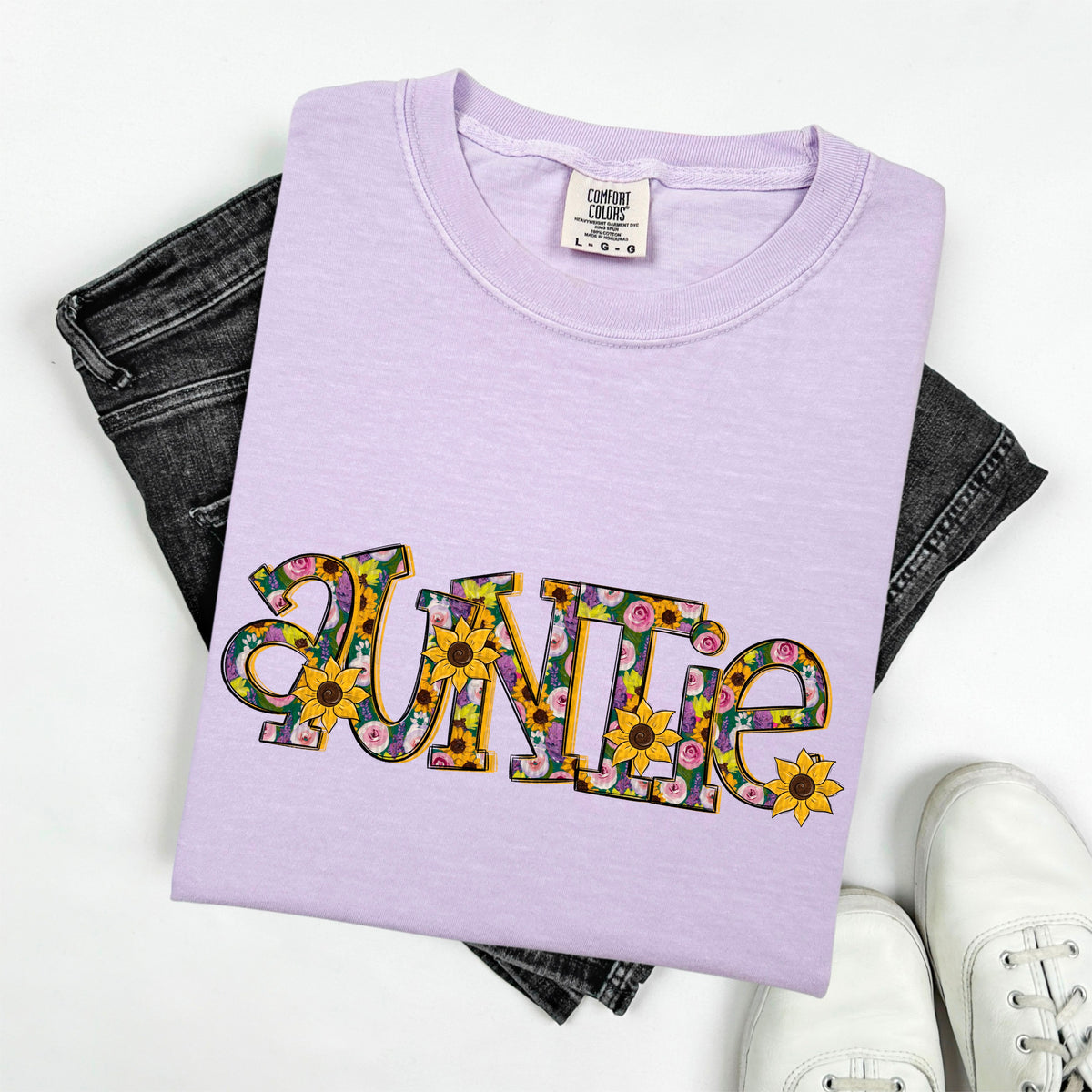 Auntie Sunflower Collection (SDD) 96110 DTF transfer