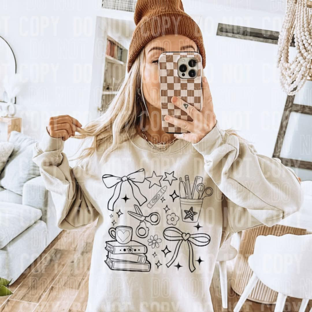 Book collage BLACK (SBB) 98327 DTF transfer