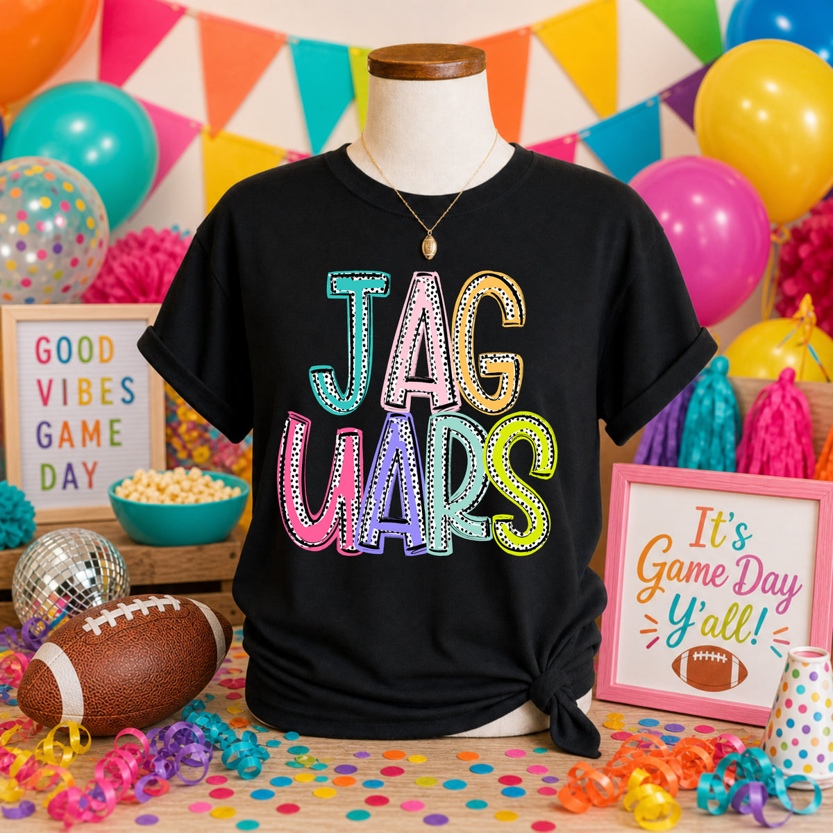 Jaguars Dixie Dot (S&G) DTF transfer