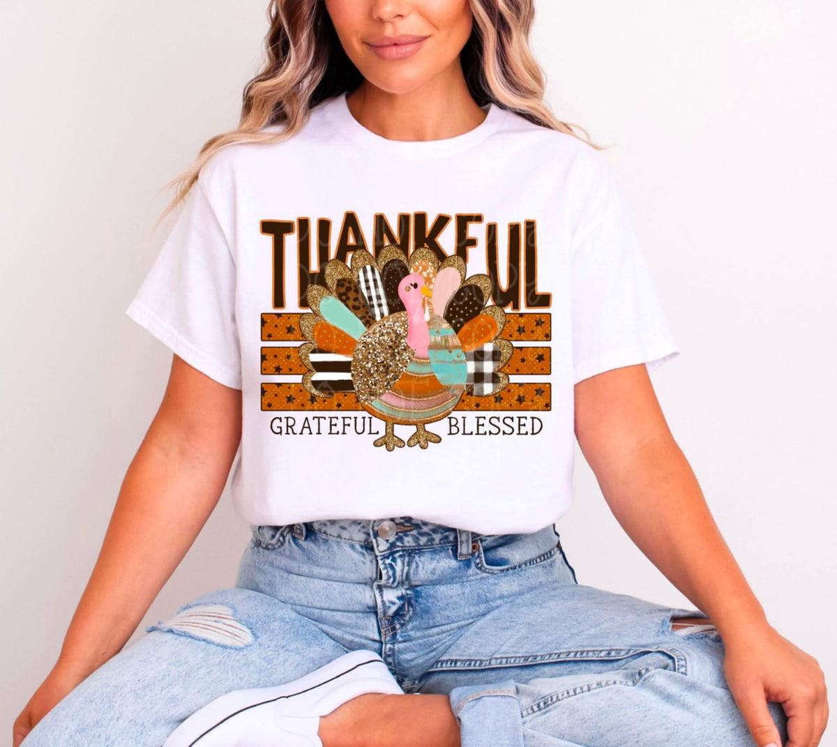 Thankful Turkey (c’s) DTF transfer