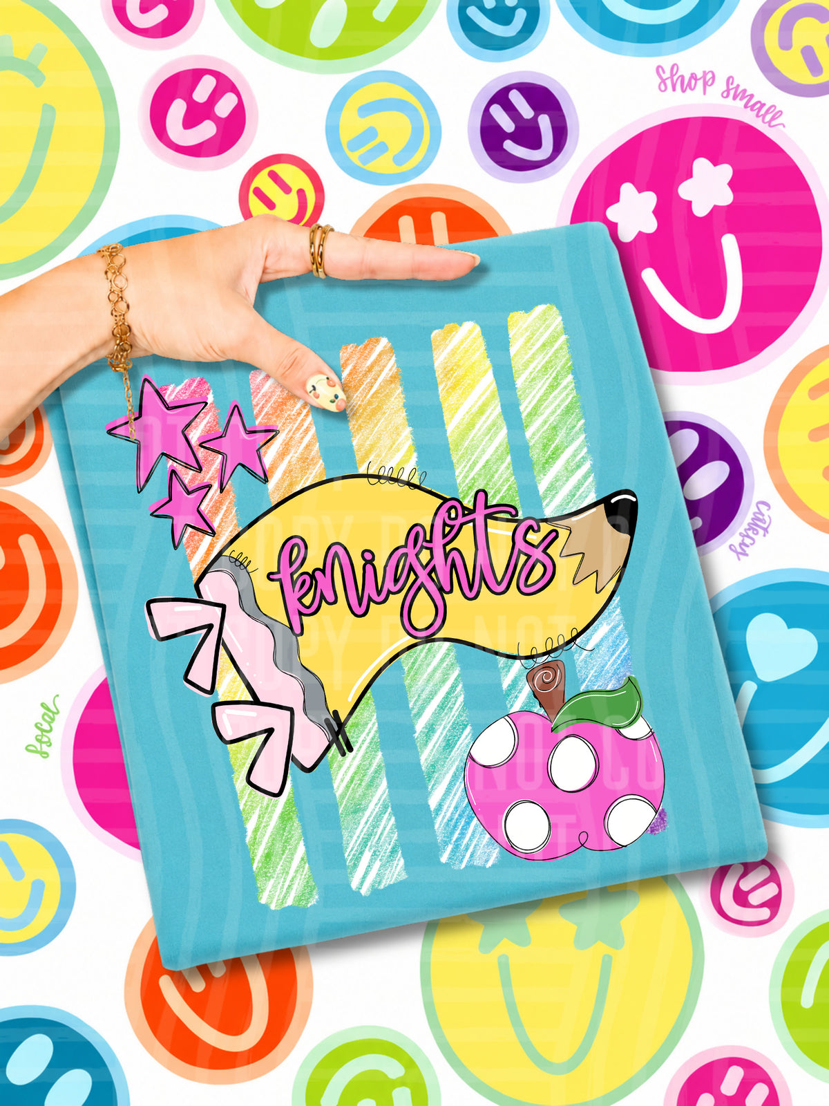 knights pencil flag (CAPLINGER) DTF Transfer