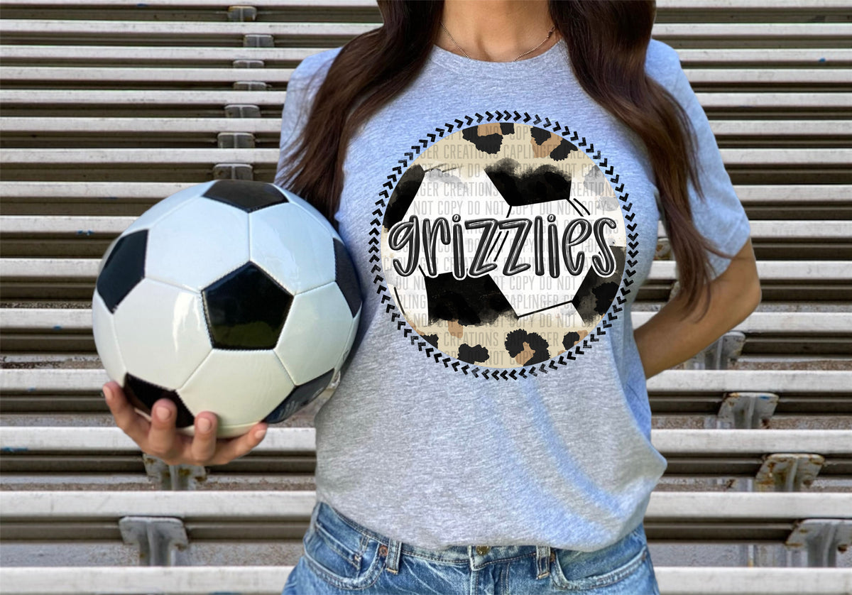 Grizzlies soccer background (Caplinger) DTF transfer