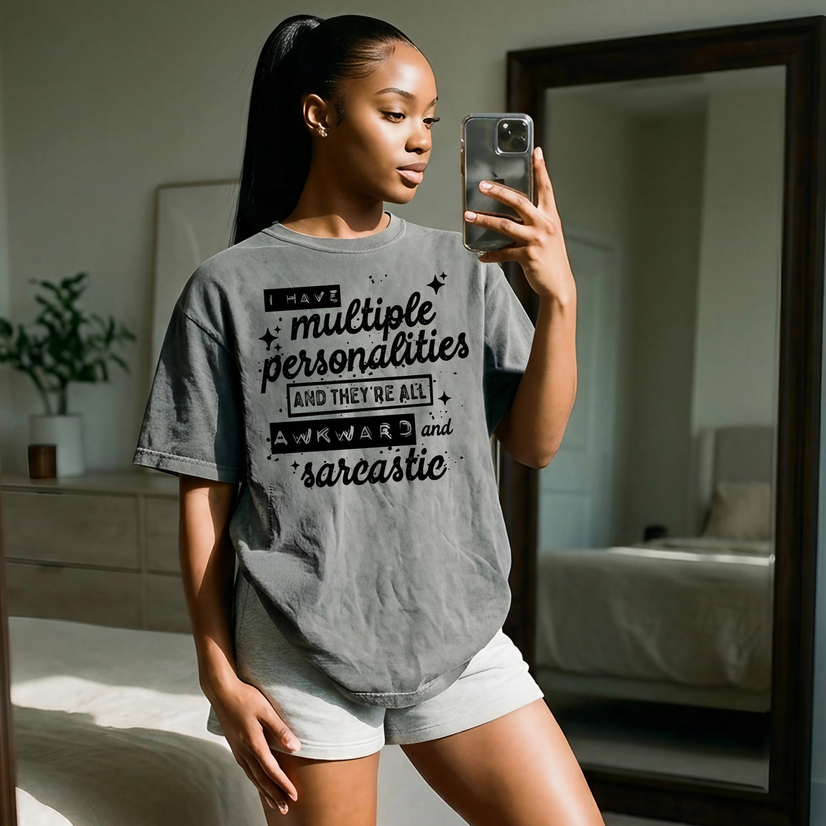 Multiple personalities (black) (CSC) DTF Transfer