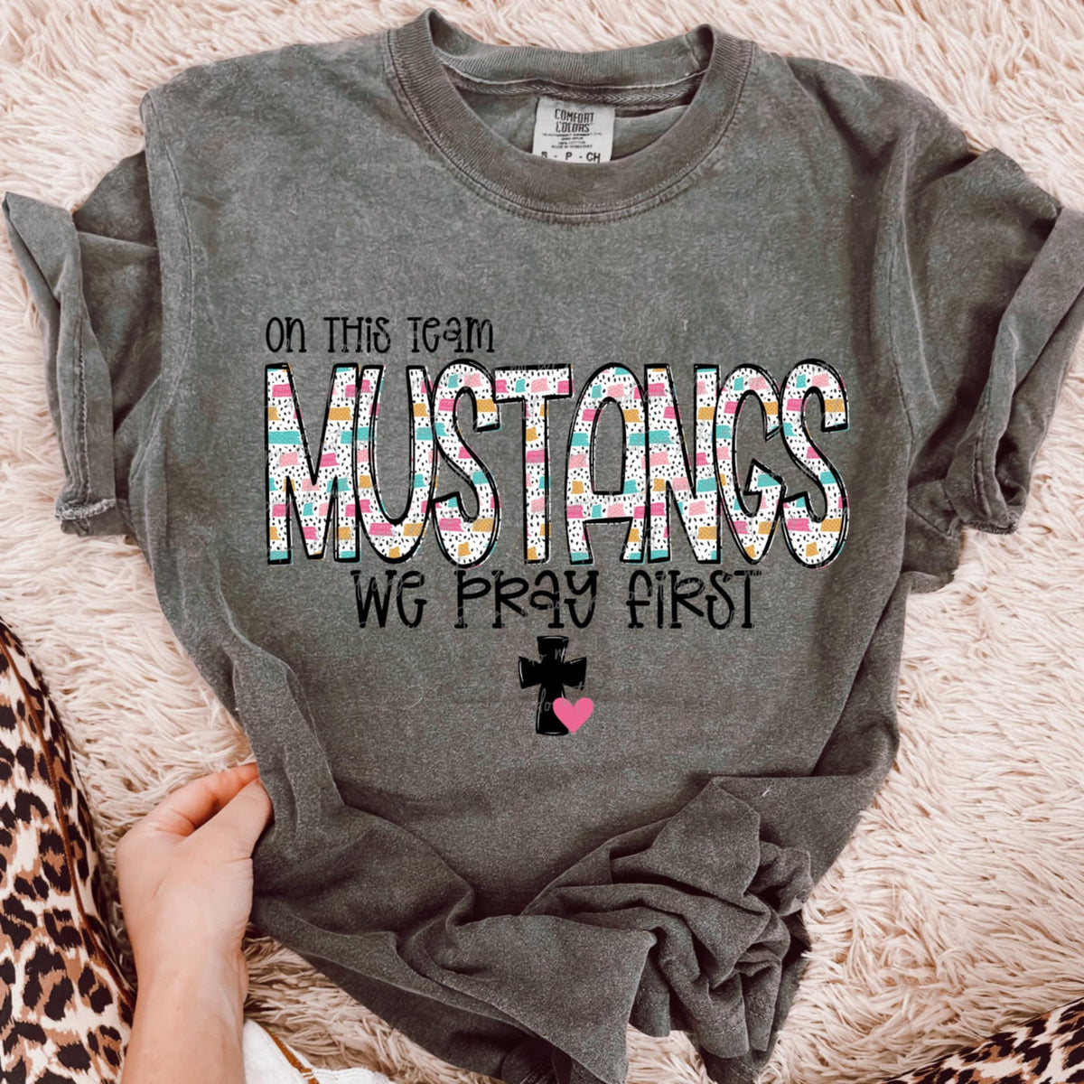Mustangs on this team we pray first (Virgo) 97759 DTF transfer