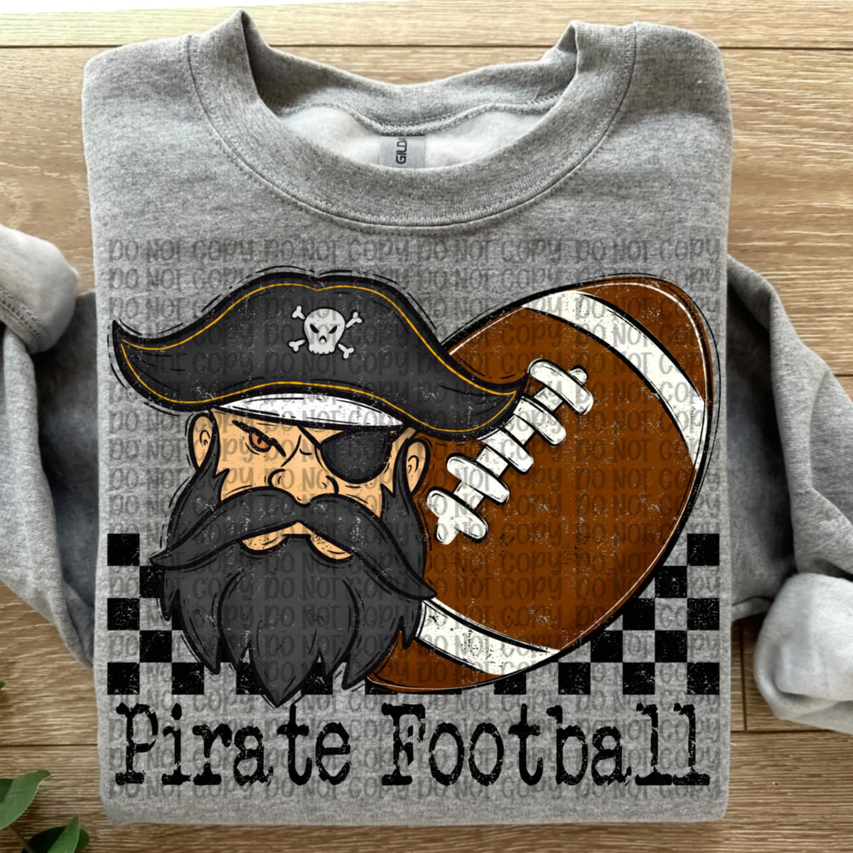 Pirate Football Checker VP DTF transfer