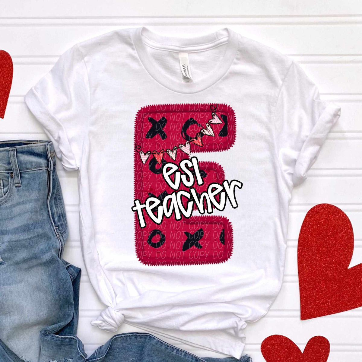 E esi teacher valentine (CITY) 79116 DTF transfer