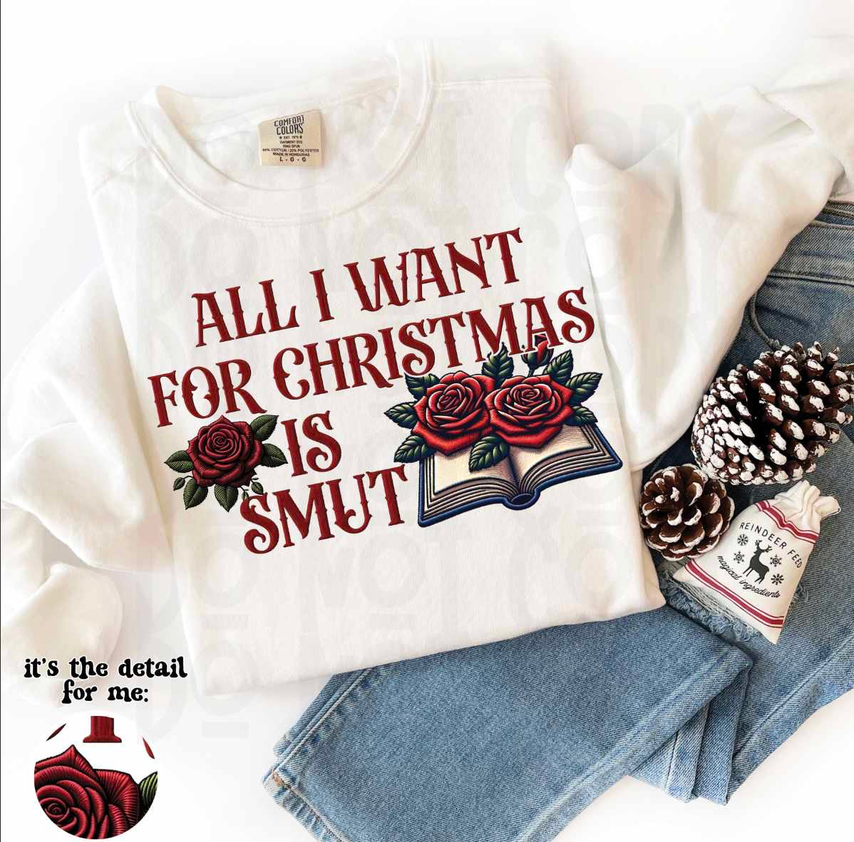 All I want for Christmas is smut 58615 DTF transfer