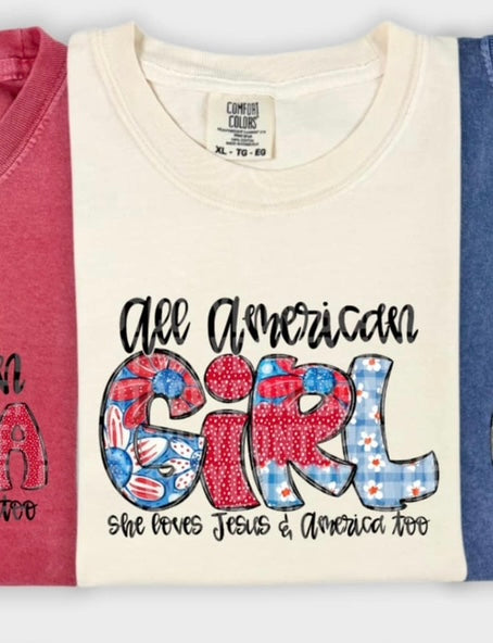 All American girl (SDD) 99309 DTF transfer