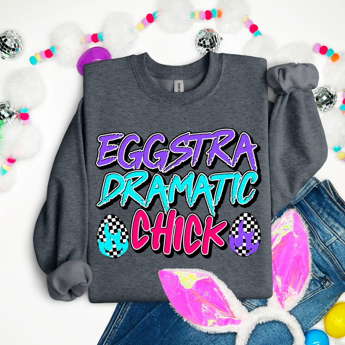 Eggstra dramatic chick 90435 DTF transfer
