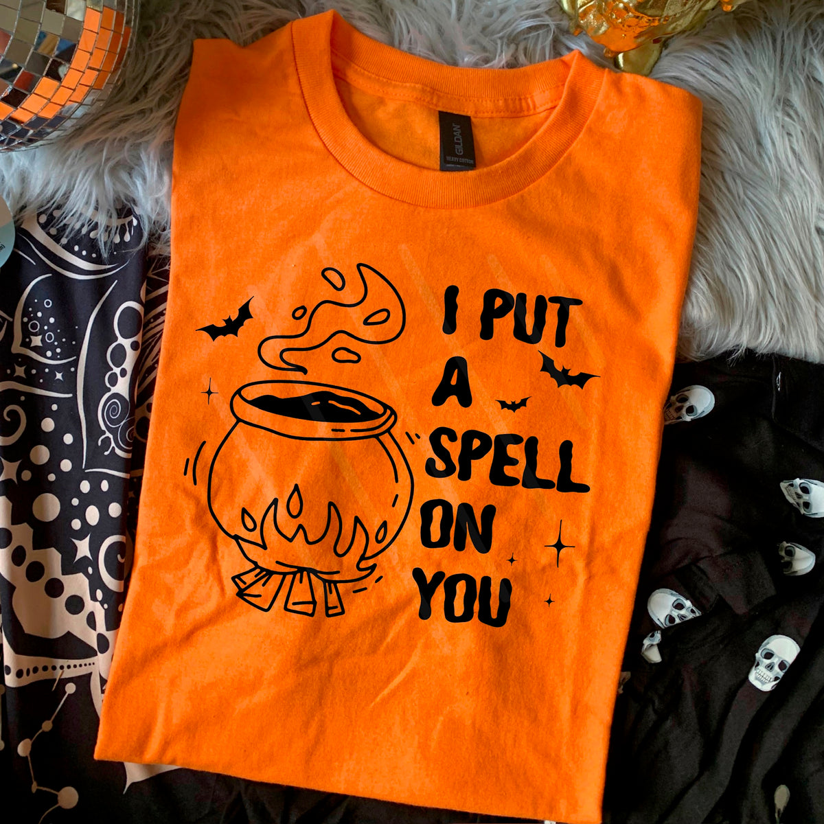 I put a spell on you cauldron Scarlow 110324 DTF transfer