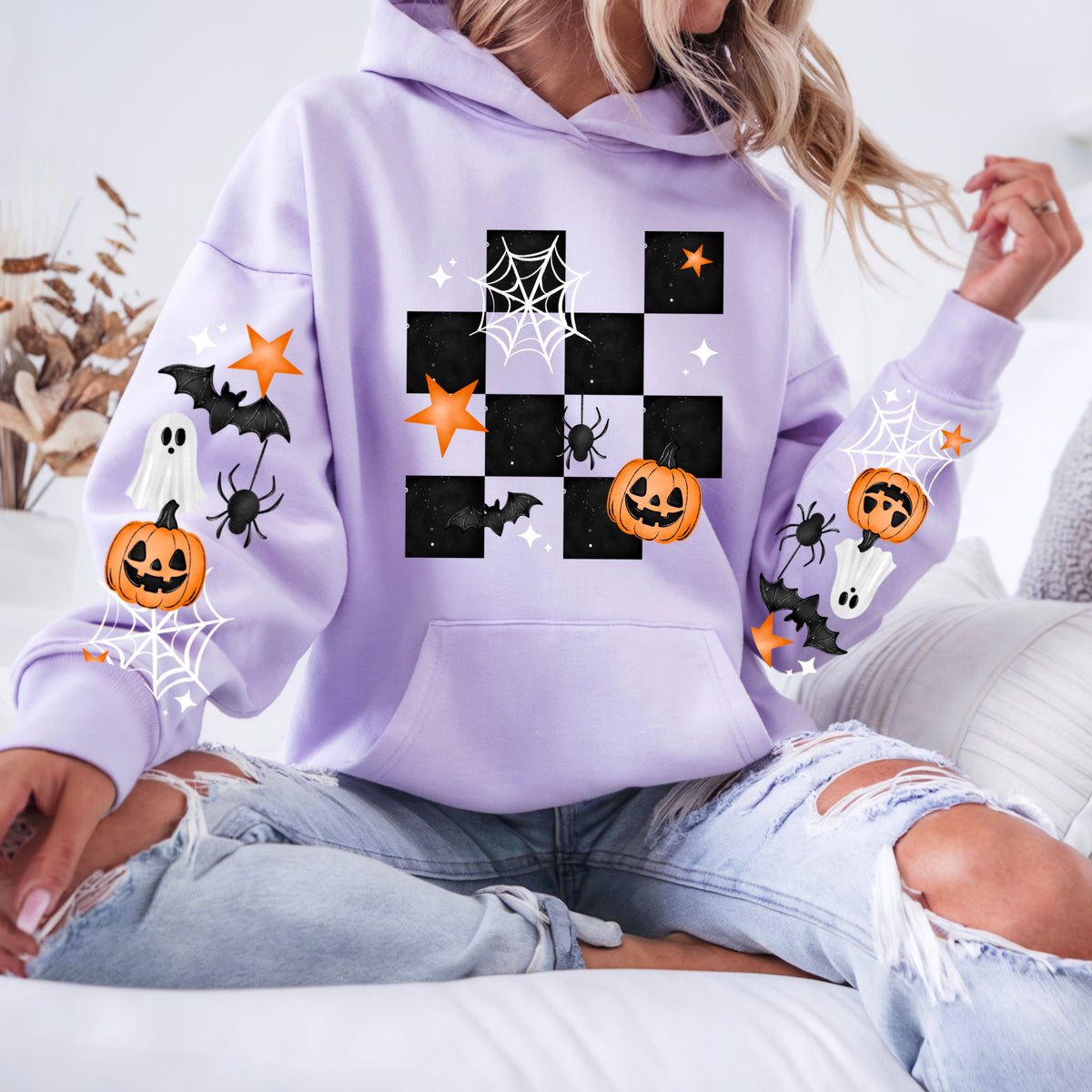Checker Halloween (set of two sleeves) (CSC) DTF Transfer