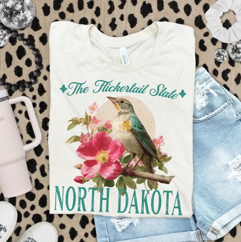 North Dakota flowers (s&g) DTF Transfer
