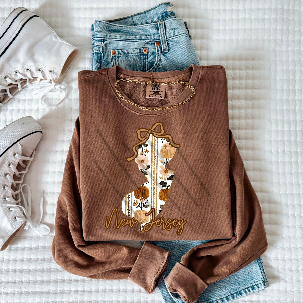 New Jersey fall pumpkin state (MZ) 113595 DTF Transfer