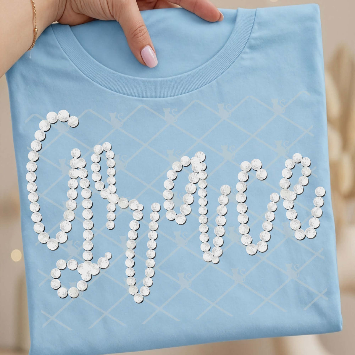 Grace faux beads (TTD) DTF Transfer