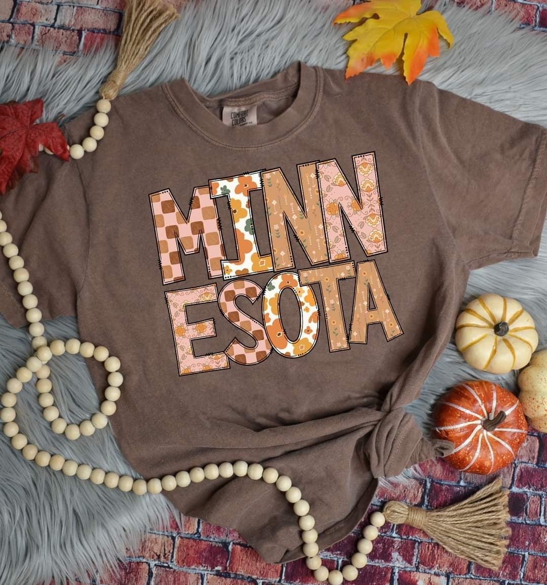 Minnesota fall boho states (S&G) 52724 DTF transfer