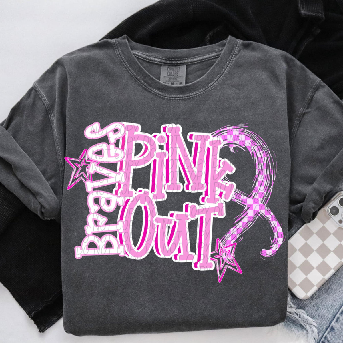 Braves Pink Out (city) DTF Transfer