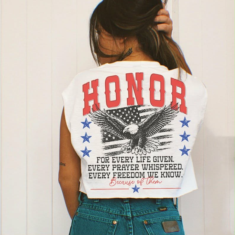 Honor for every life given red font Sunday Special DTF transfer