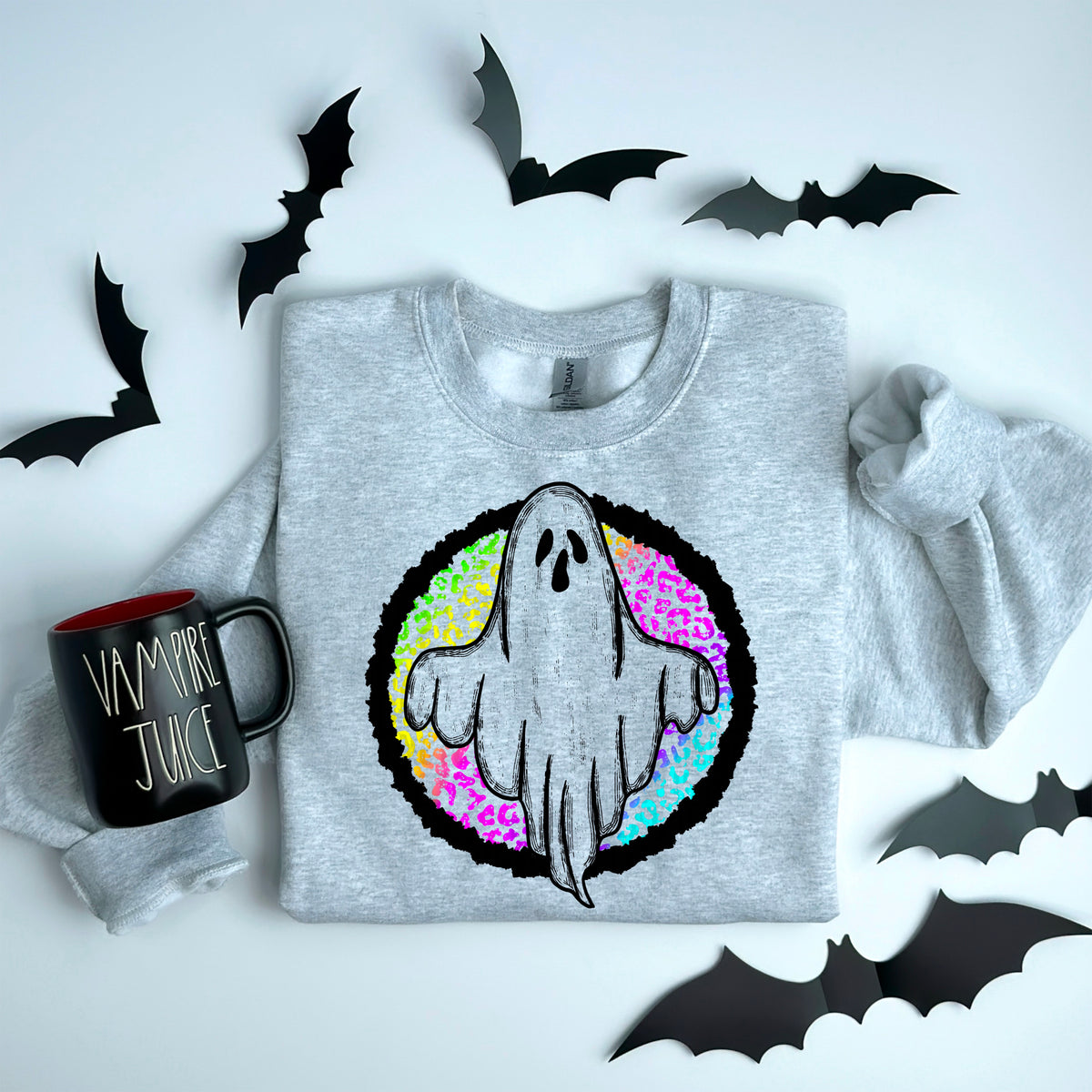 Ghost colorful background 103358 DTF transfer