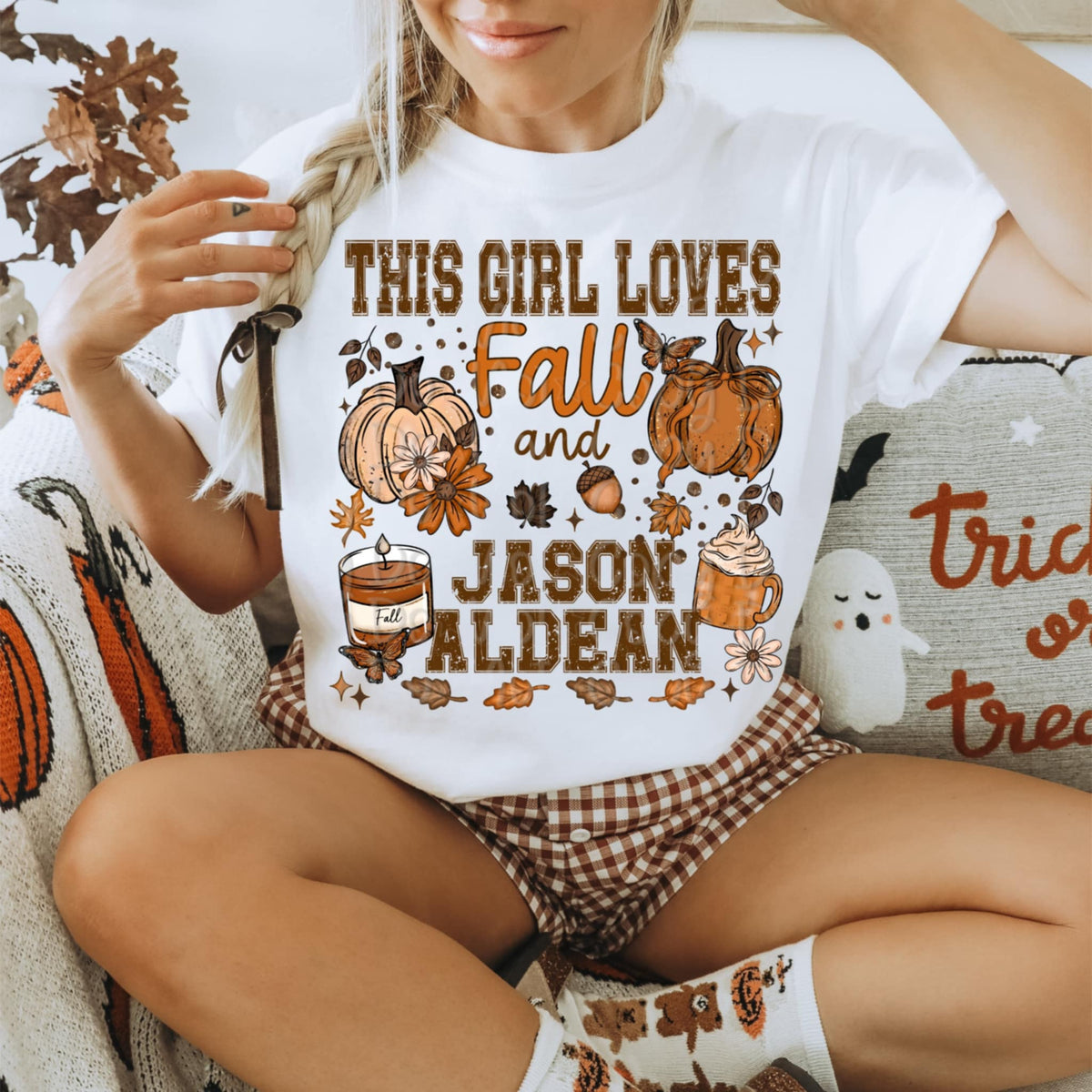 This girl loves fall and Jason (Virgo) 109960 DTF transfer