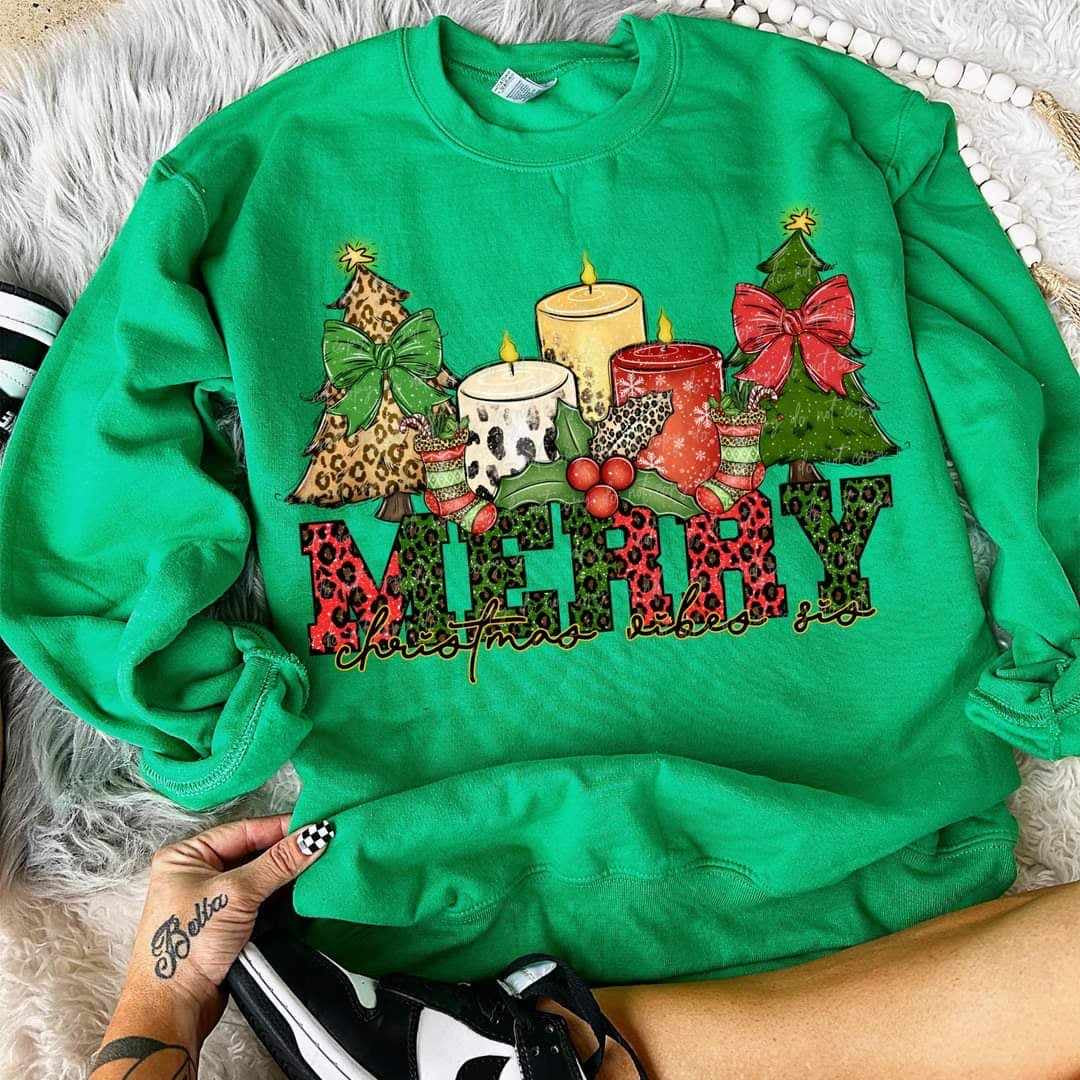 Merry christmas vibes VIRGO 56107 DTF transfer