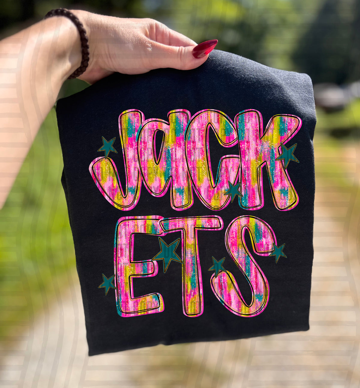 Jackets Pink Brushstroke (Caplinger) DTF Transfers