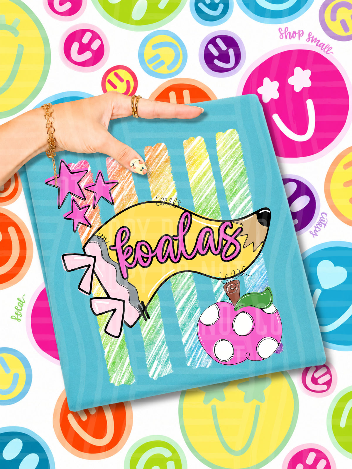 koalas pencil flag (CAPLINGER) DTF Transfer