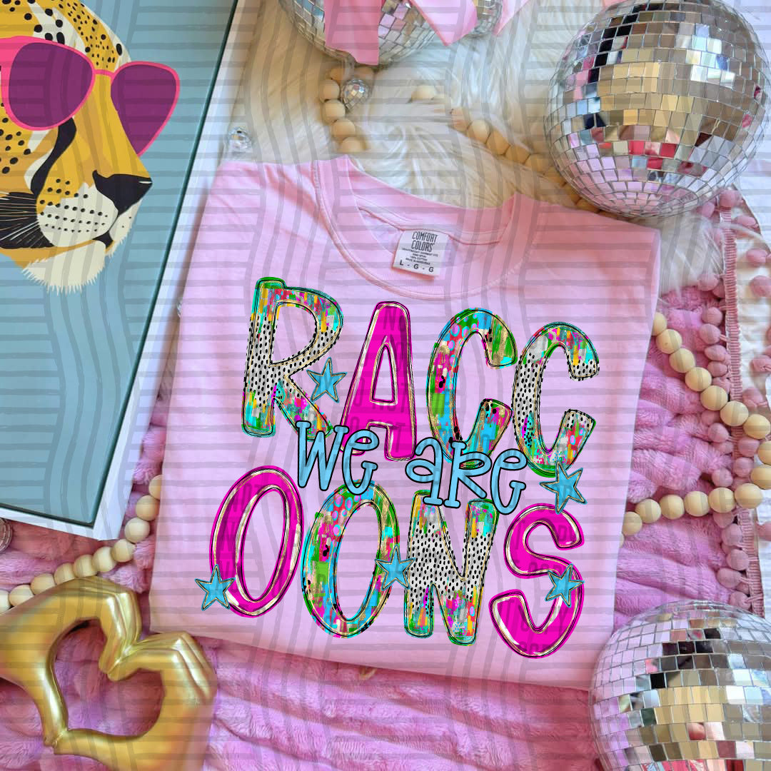 Raccoons preppy luxe (Caplinger) DTF transfer