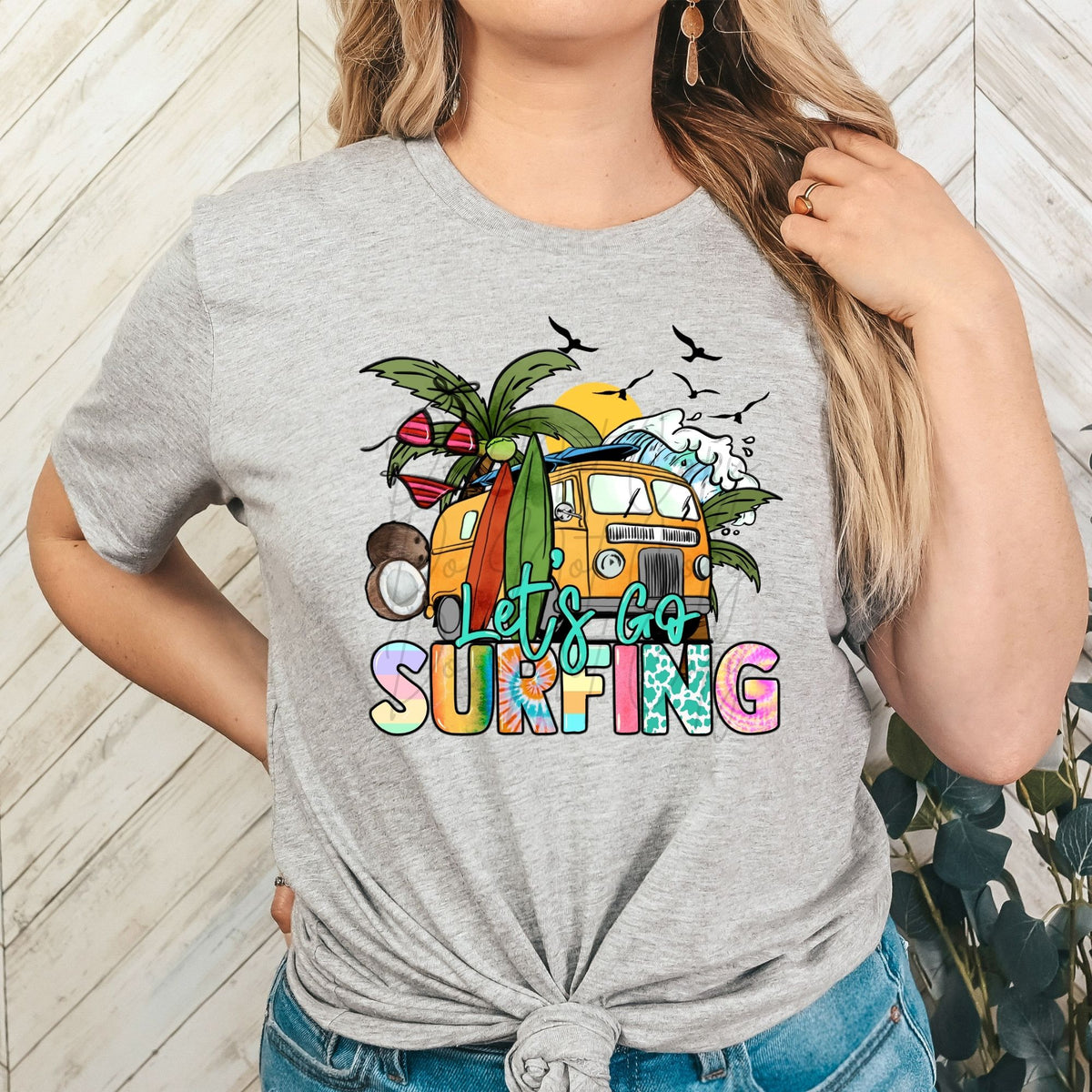 Let's Go Surfing-38075-DTF transfer