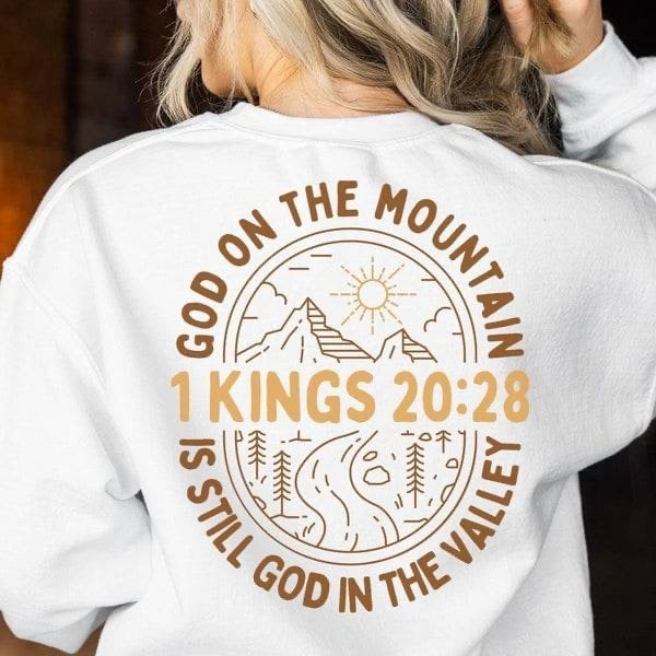 God on the mountain is still good in the valley (KARTA) 64070 DTF transfer
