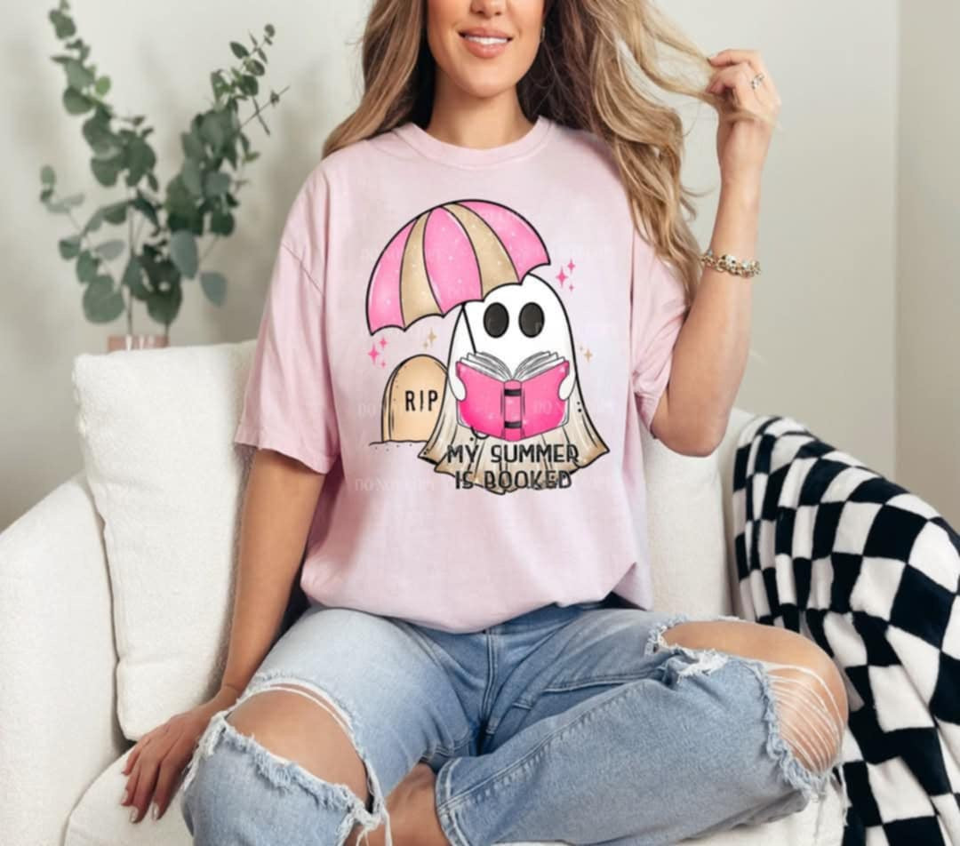 My summer is booked ghost (40E) 96870 DTF transfer