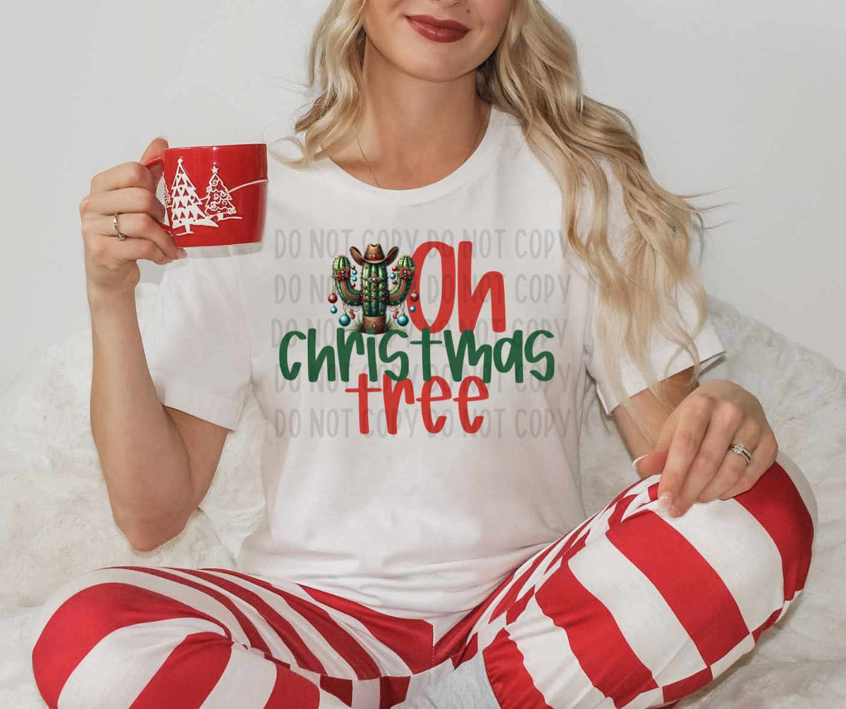 Oh Christmas tree cactus (CANVI) 64970 DTF transfer