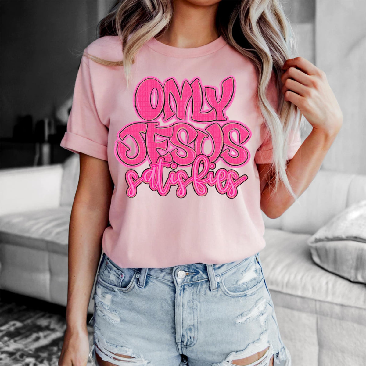 Only Jesus satisfies (SDD) 91117 DTF transfer