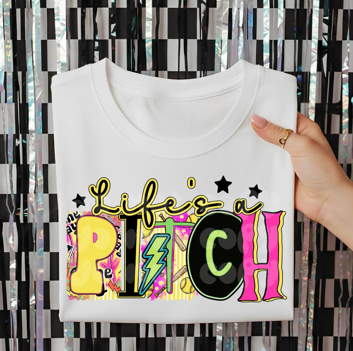 Life’s a pitch (c’s) DTF transfer