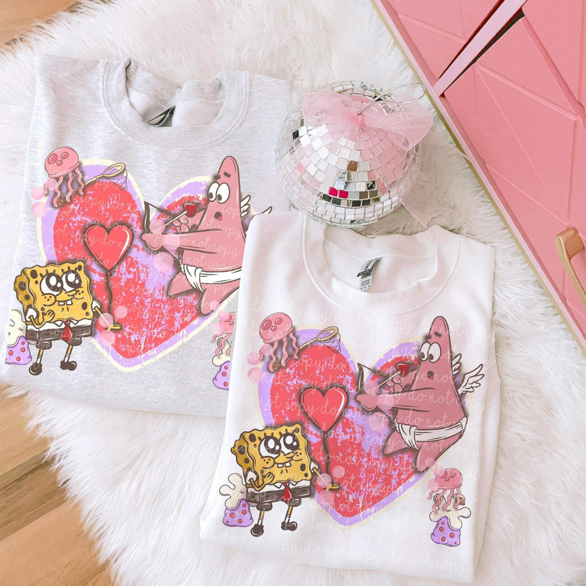 Sponge Hearts (MMD) DTF transfer