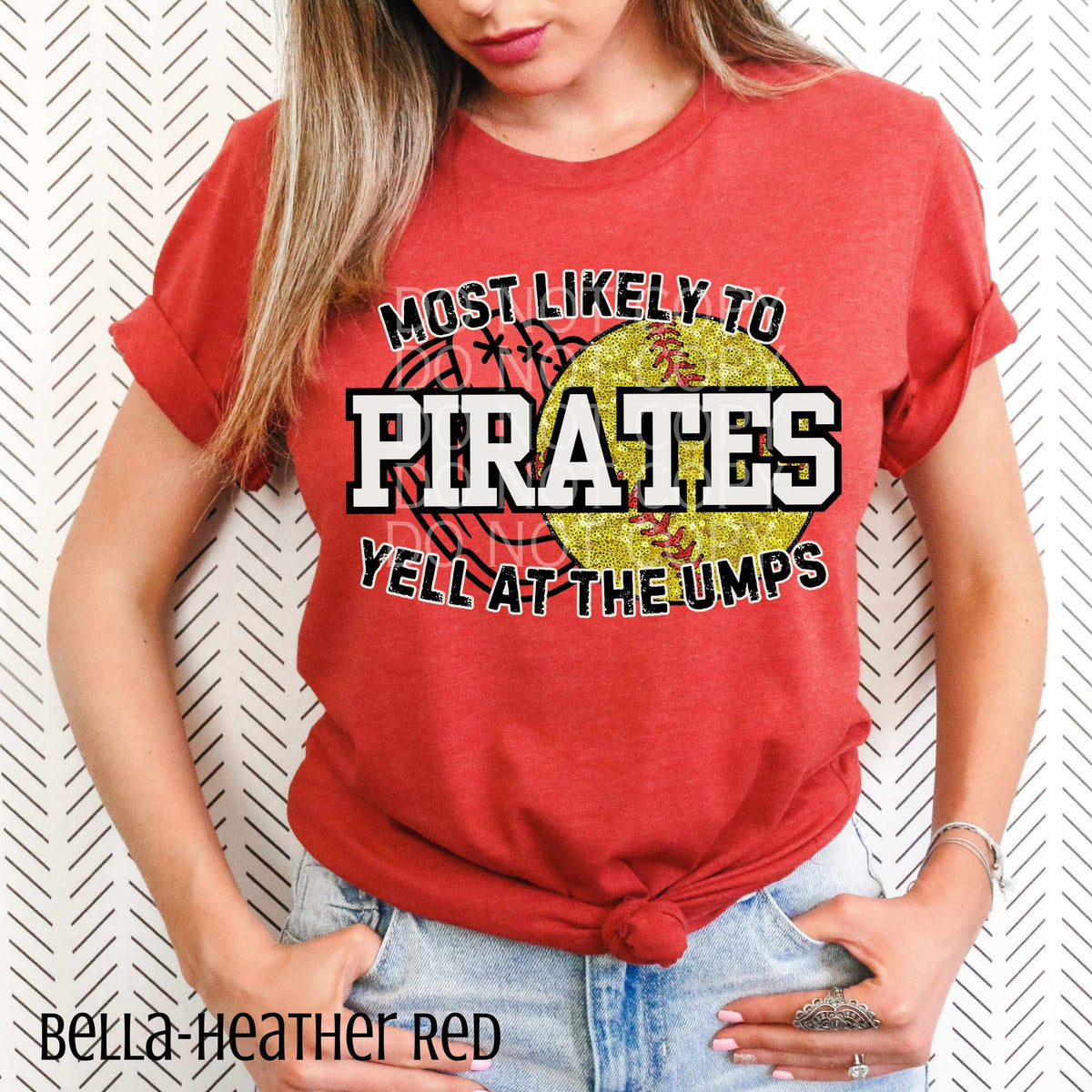 Pirates most likely to SOFTBALL 82206 DTF transfer