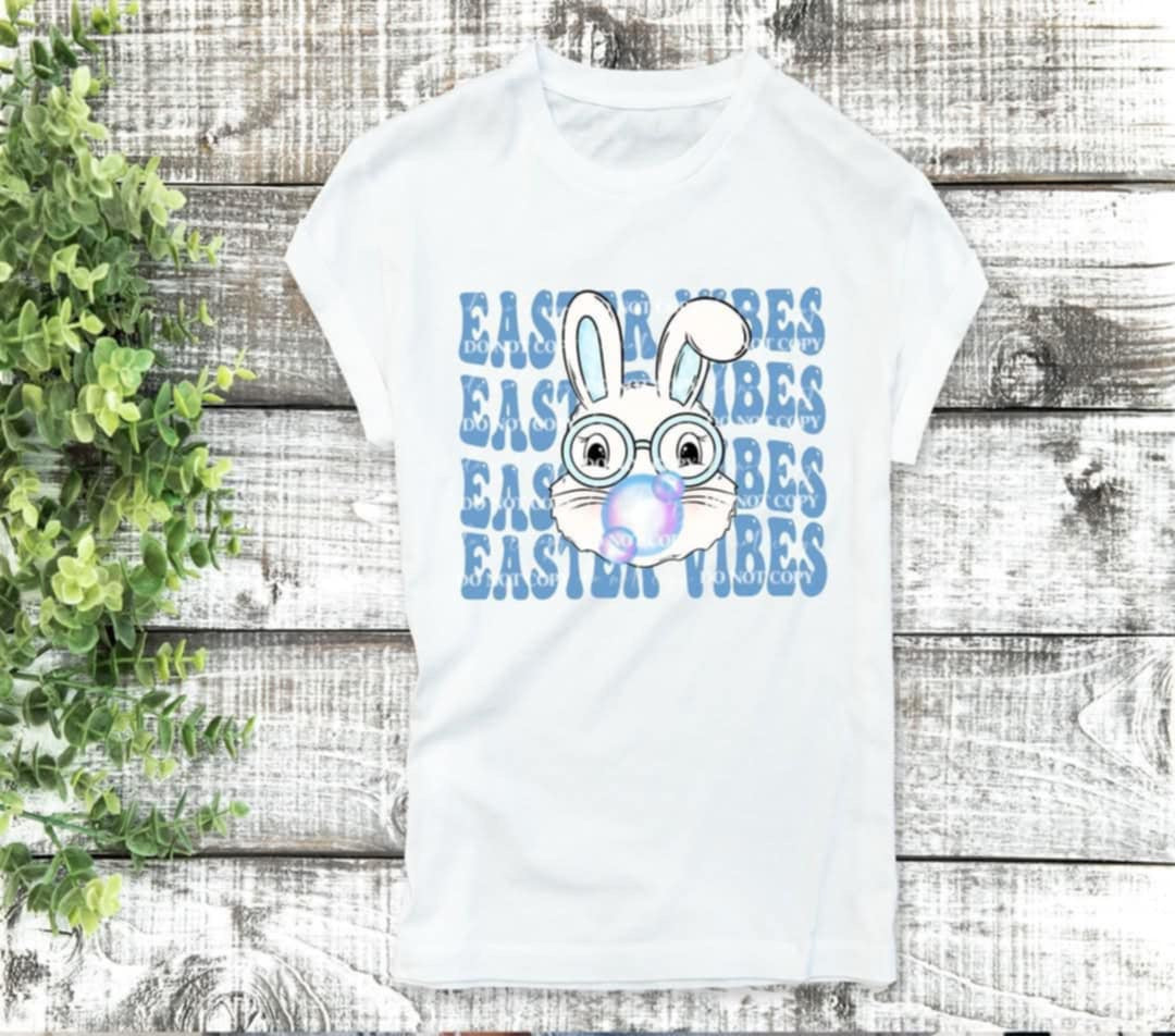Easter vibes stacked bunny BOY (40E) 92655 DTF transfer
