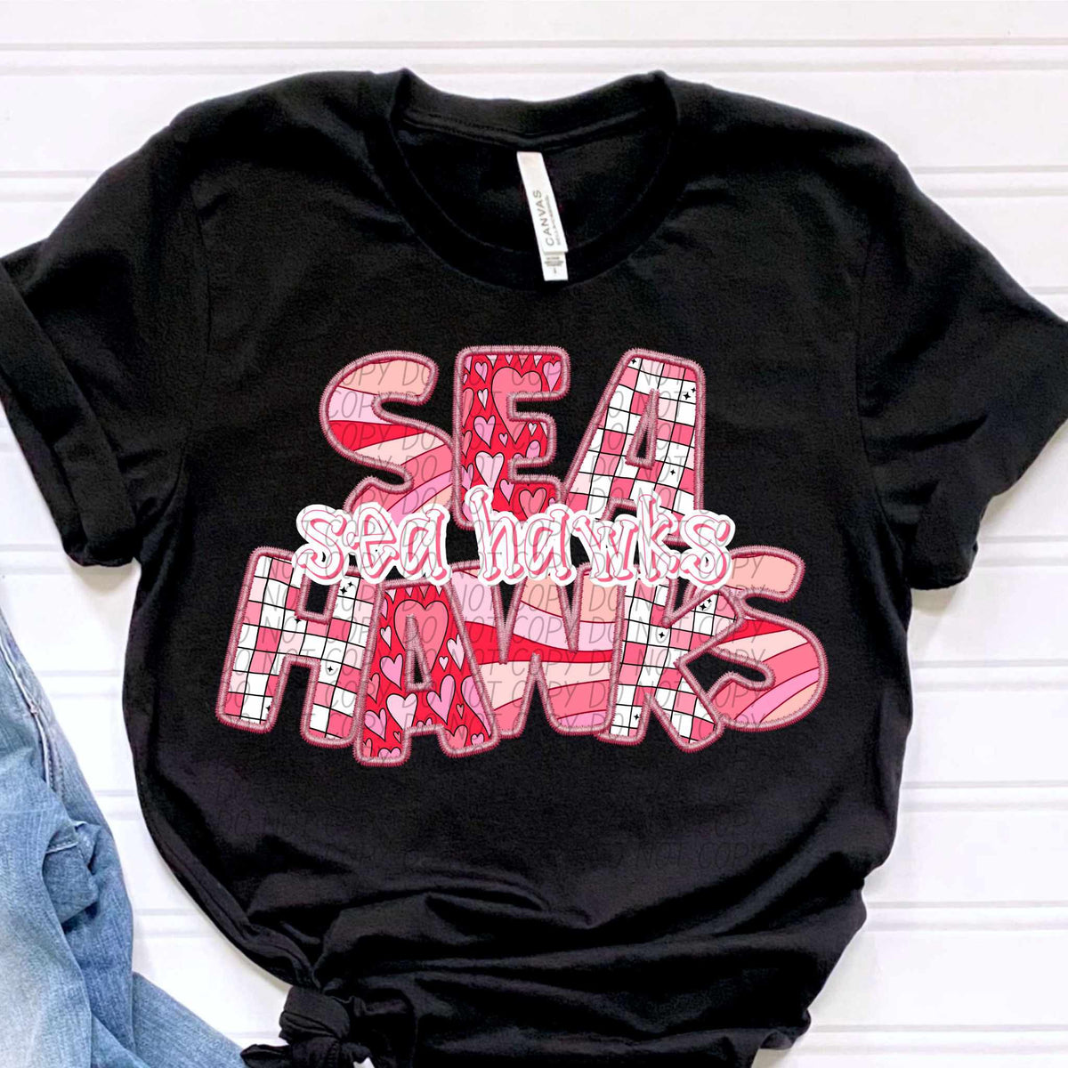 Sea hawks pink groovy (CITY) 80550 DTF transfer