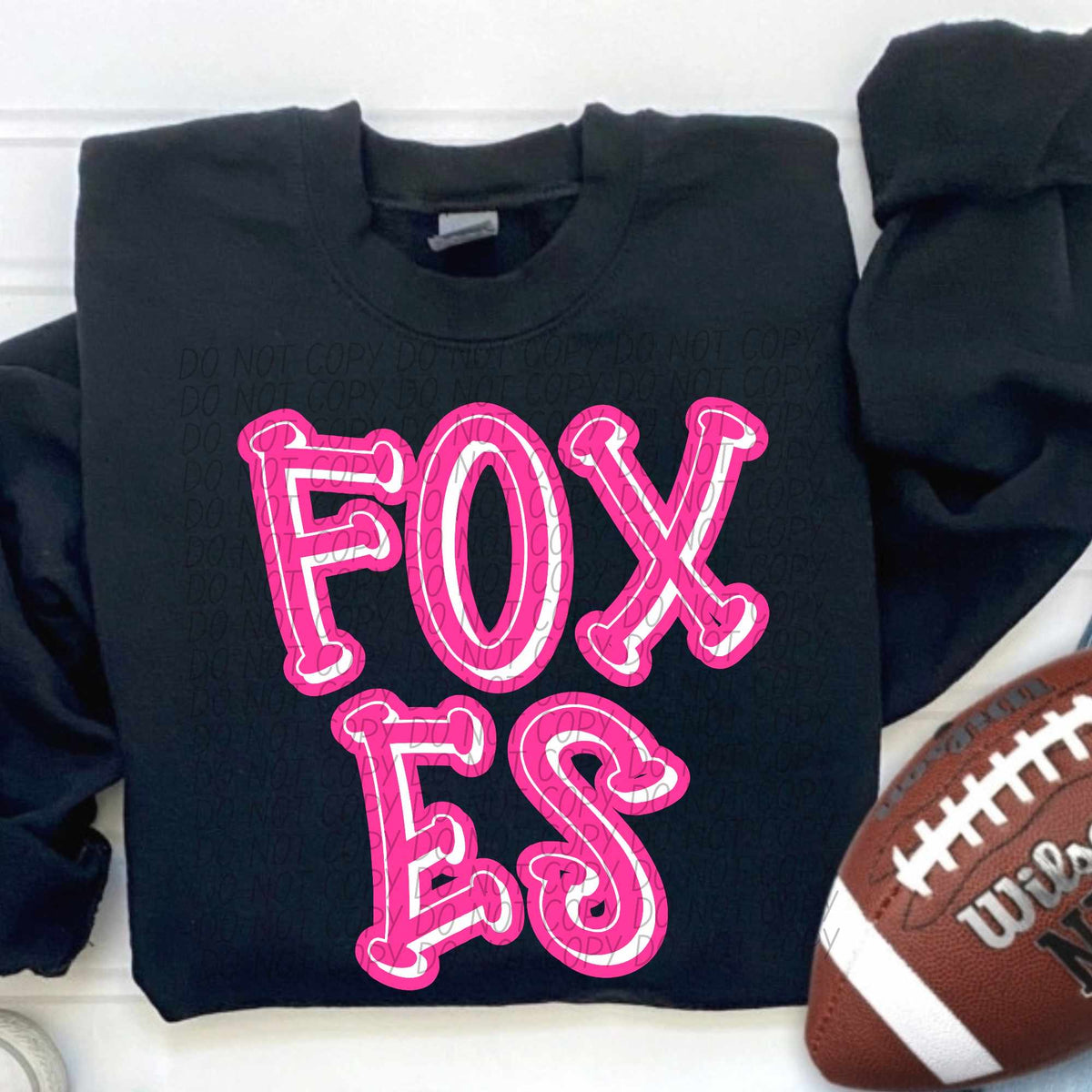Foxes hot pink 55332 DTF transfer