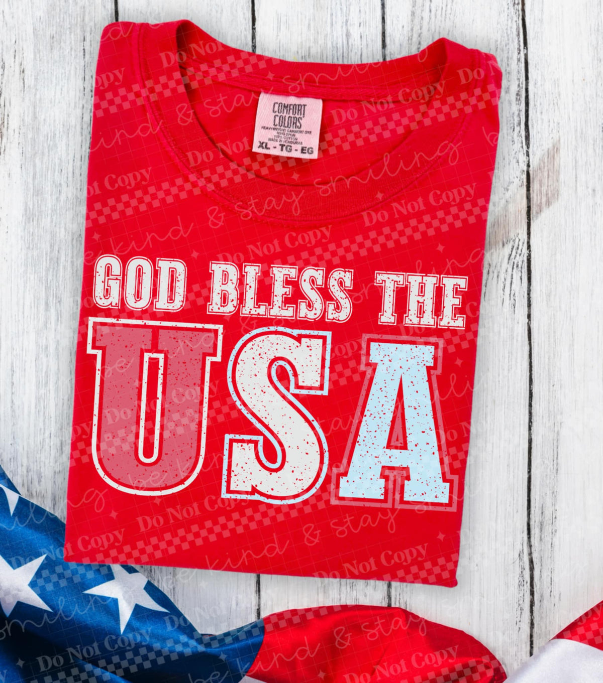 God bless the USA  98705 DTF transfer