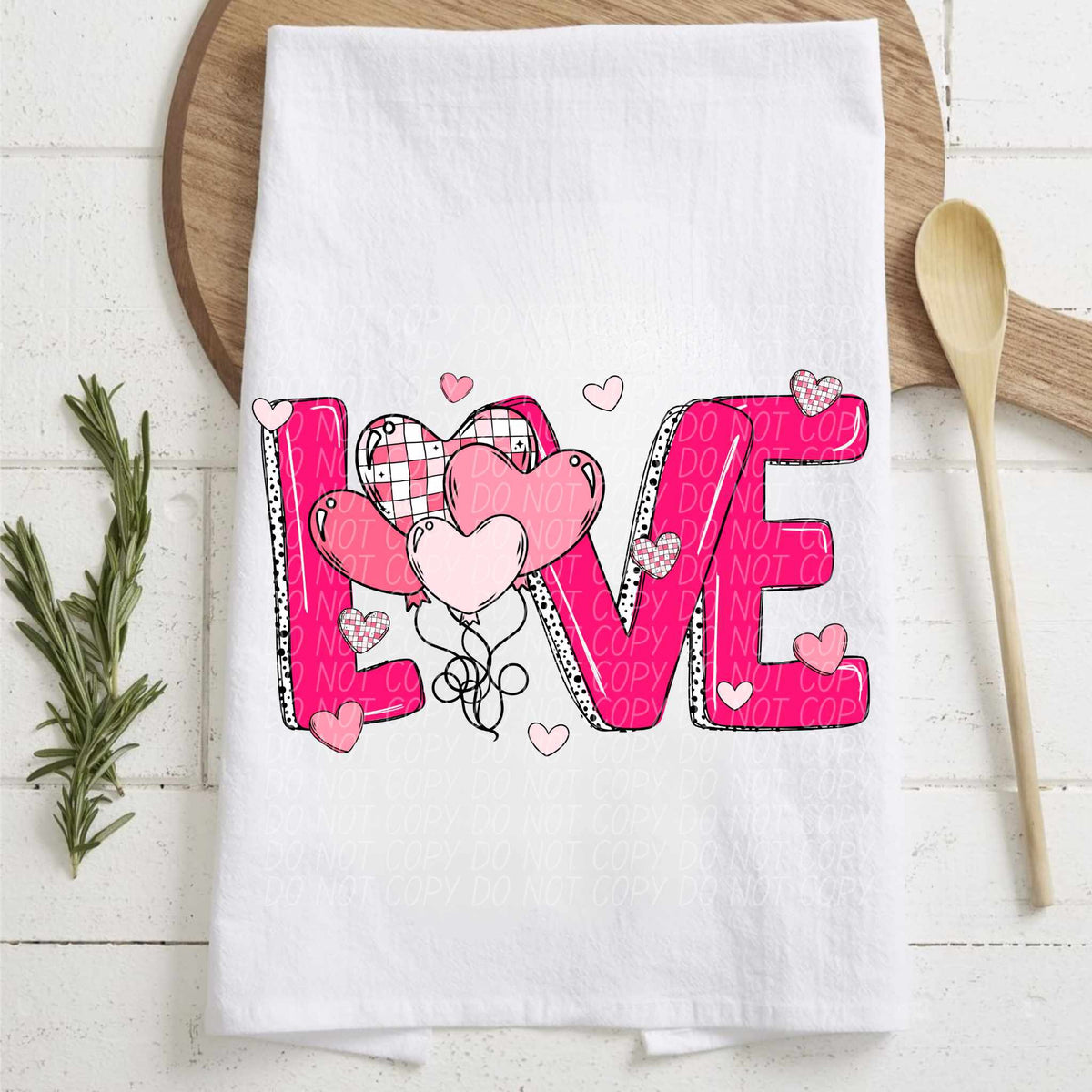 Love heart balloons (CITY) 75757 DTF transfer