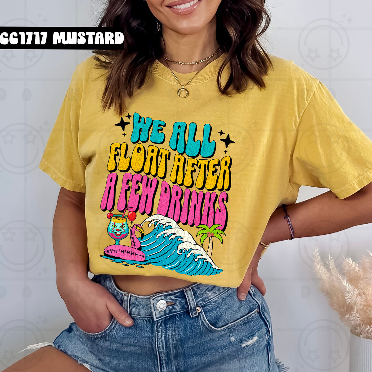 We all float after a few drinks (HW) 99436 DTF transfer