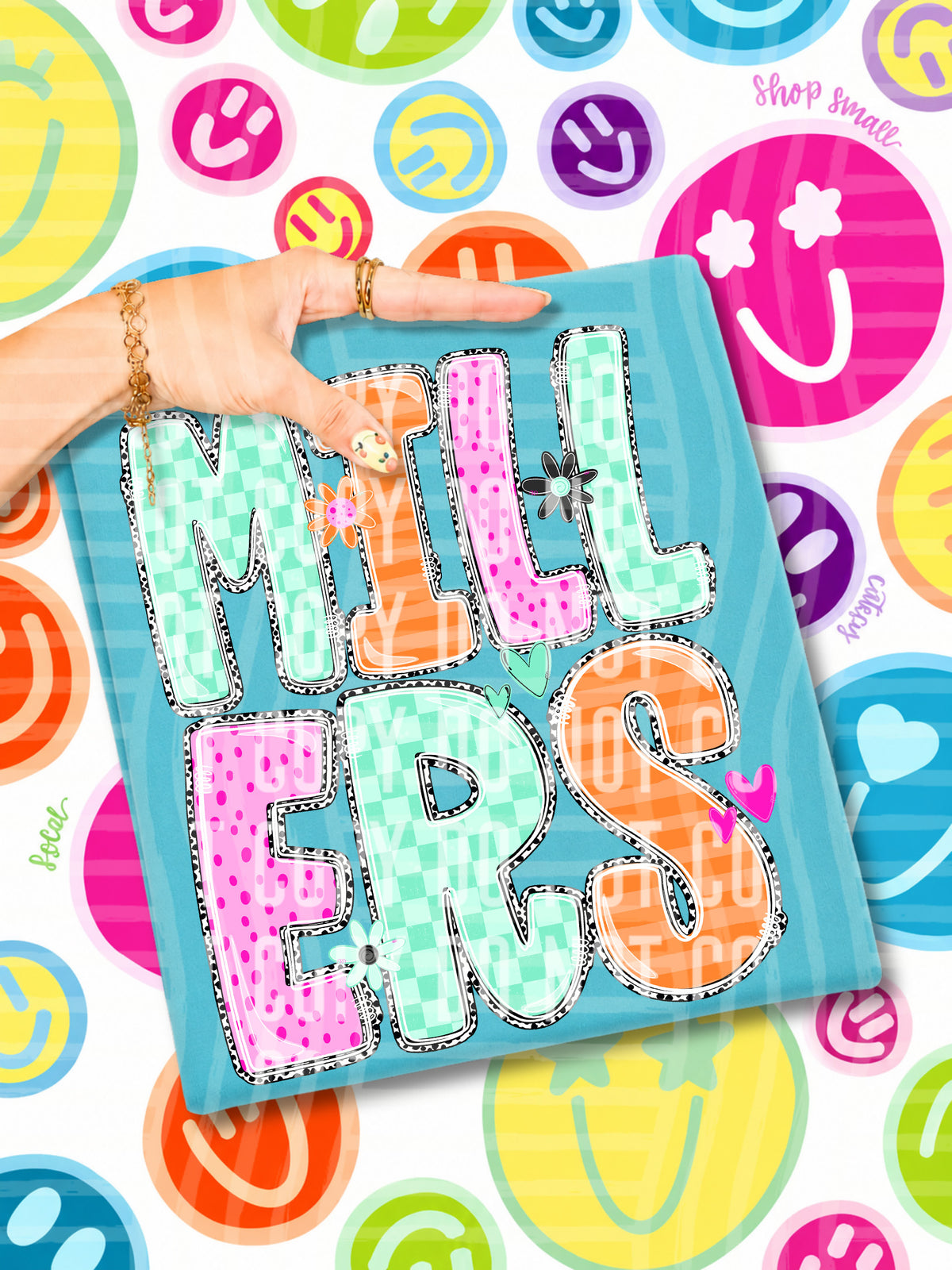 millers 22 happy blooms (caplinger) DTF transfer