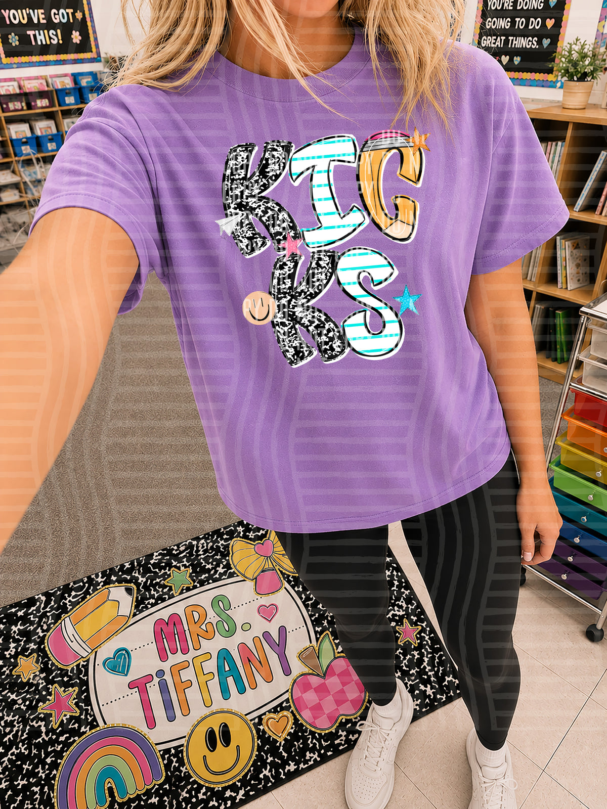 kicks pencil paper font (CAPLINGER) DTF Transfer